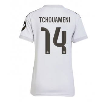 Billige Fotballdrakt Real Madrid Aurelien Tchouameni #14 Replika Hjemmedrakt Dame 2025-26 Kortermet